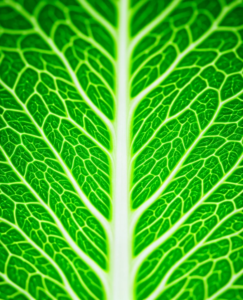 Microscopic vegetable texture